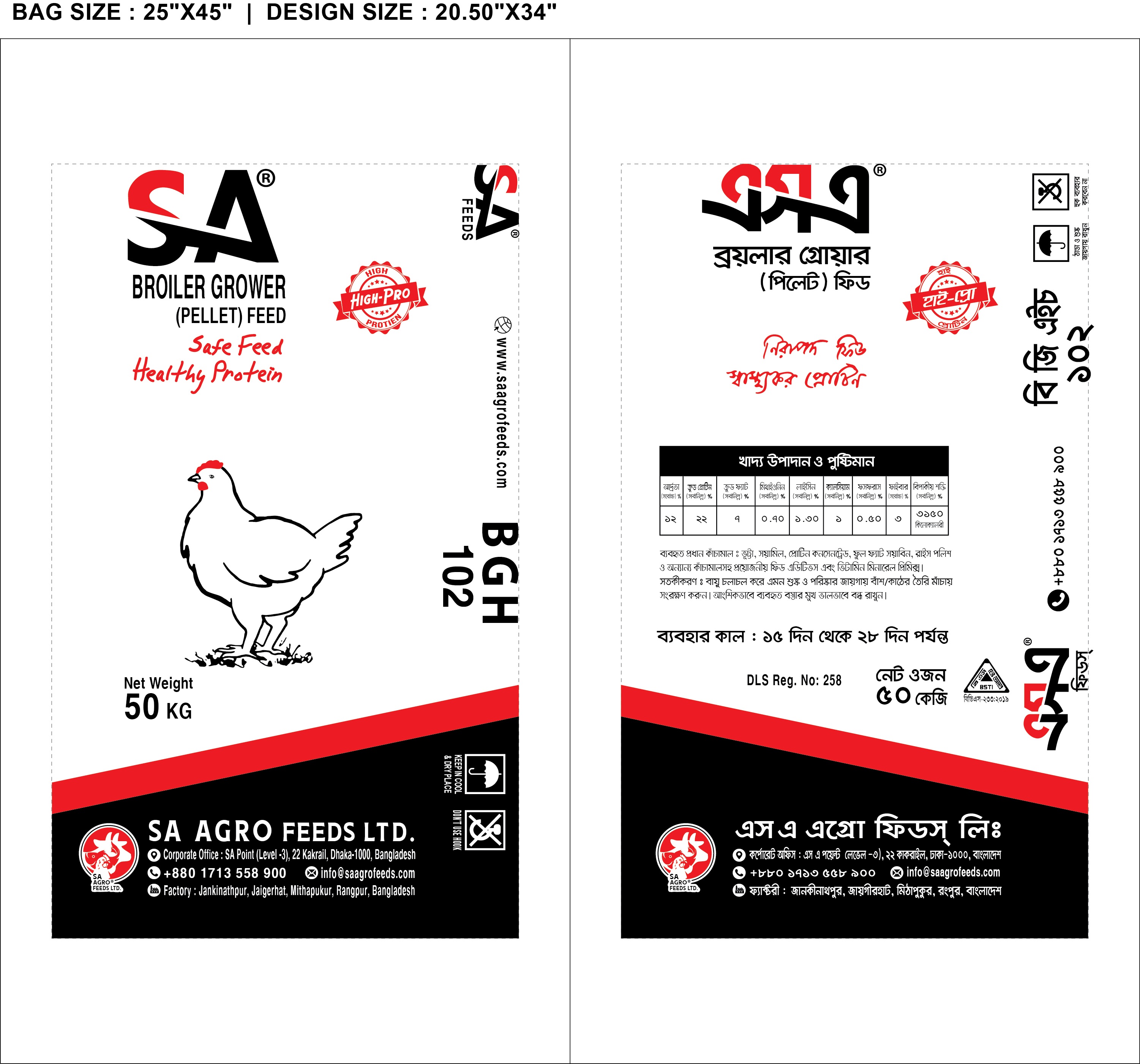 Broiler Grower High Pro Pellet (BGH)